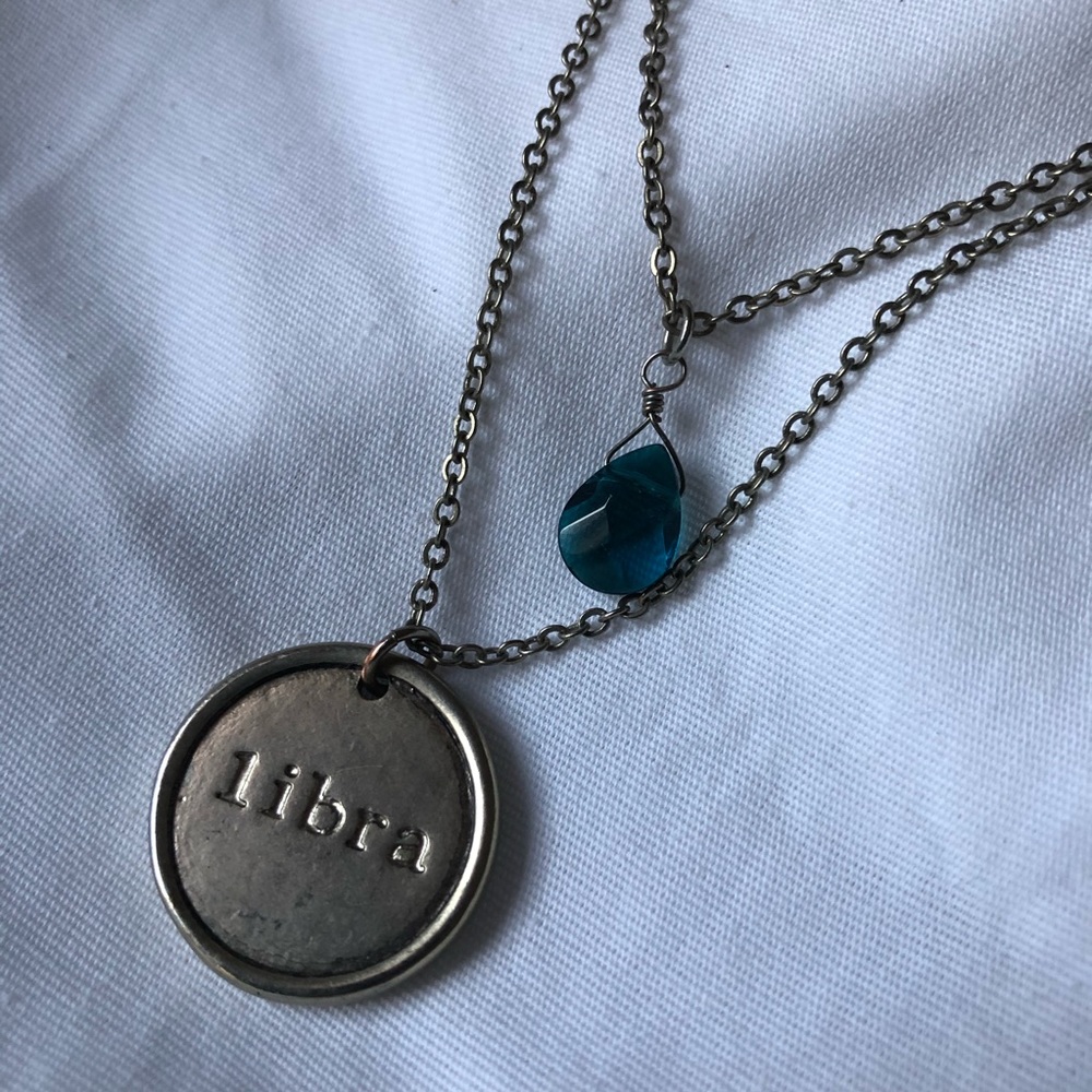 Zodiac Coin Necklace - Libra